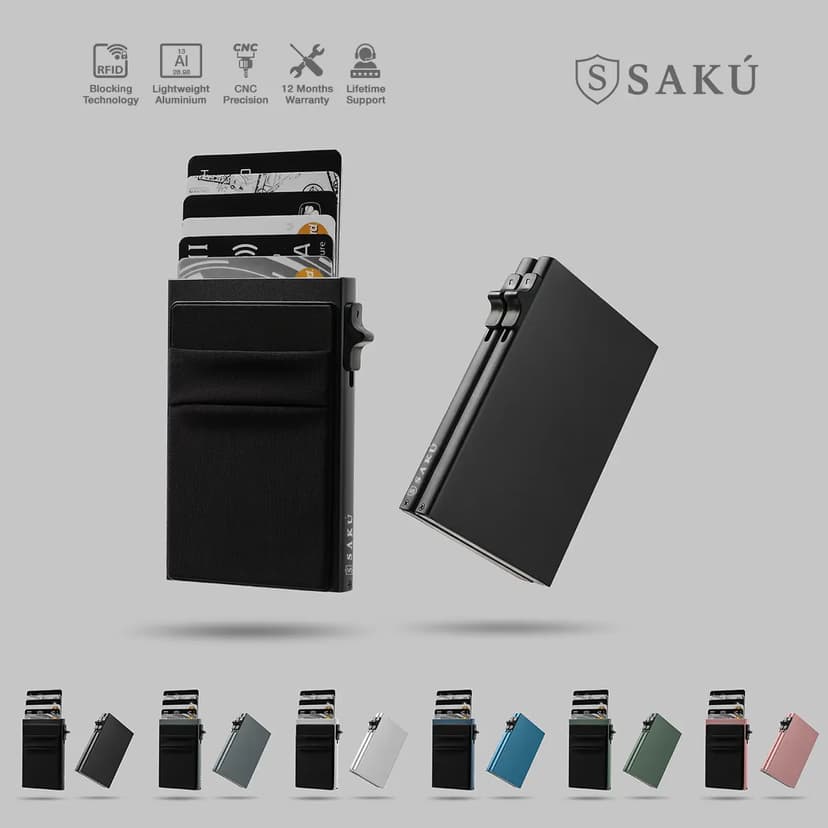 SAKU StretchSafe Dompet Kartu Anti RFID Lycra
