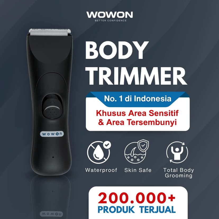 Wowon Body Trimmer (Alat Cukur Bulu Kemaluan & Area Sensitif)